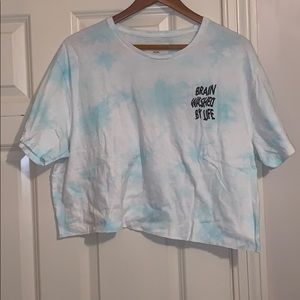 Cotton On Brain Washed By Life Tiedye Graphic Crop